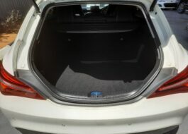 Mercedes-Benz CLA180 Shooting Brake White Rear showing boot space area