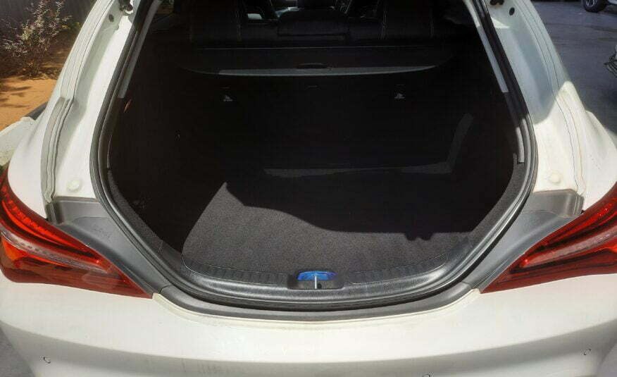 Mercedes-Benz CLA180 Shooting Brake White Rear showing boot space area