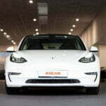 TESLA Model 3 Long Range White Front View