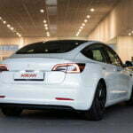 TESLA Model 3 Long Range White Rear Right