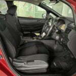 NISSAN Leaf X Wine Red driver cabin