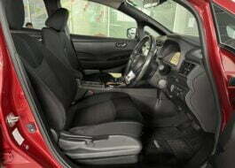 NISSAN Leaf X Wine Red driver cabin