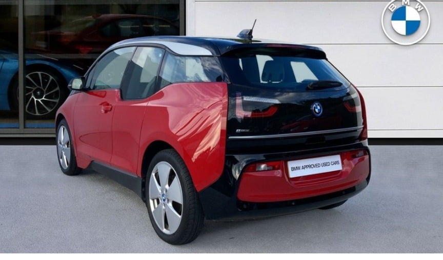 BMW i3 Range Extender Red Black Rear Left