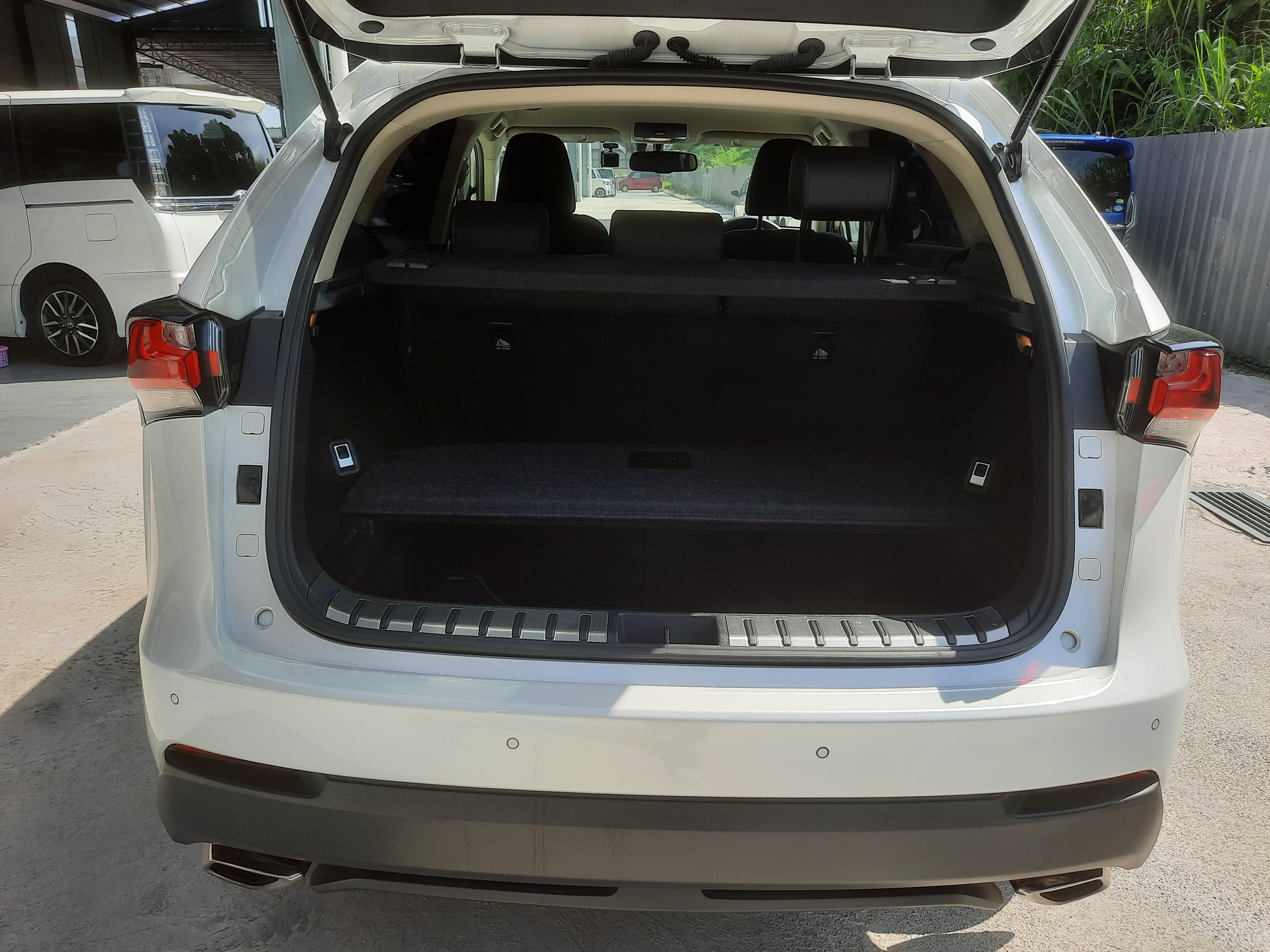 Lexus NX200T Rear View Interior boot area