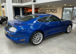 Ford Mustang blue rear right view